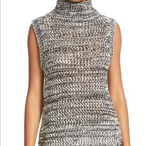 Derek Lam Crosby Chunky Sleeveless Turtle Neck Sweater